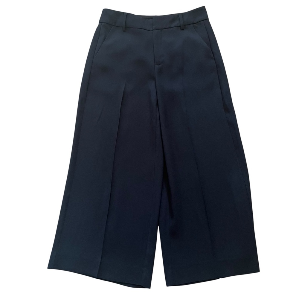 Madewell Navy Blue Cropped Wide Leg Pant 2